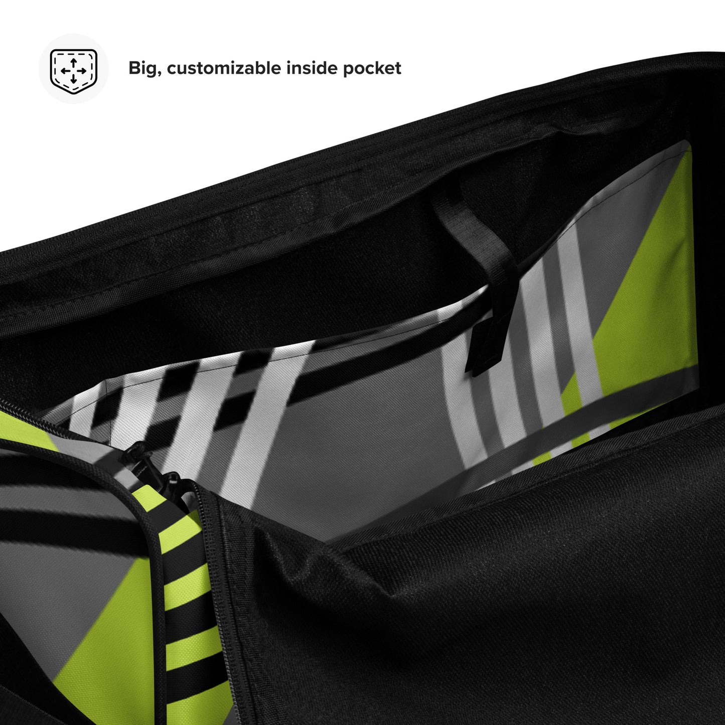 Dietitian Duffle Bag with big, customizable inside pocket