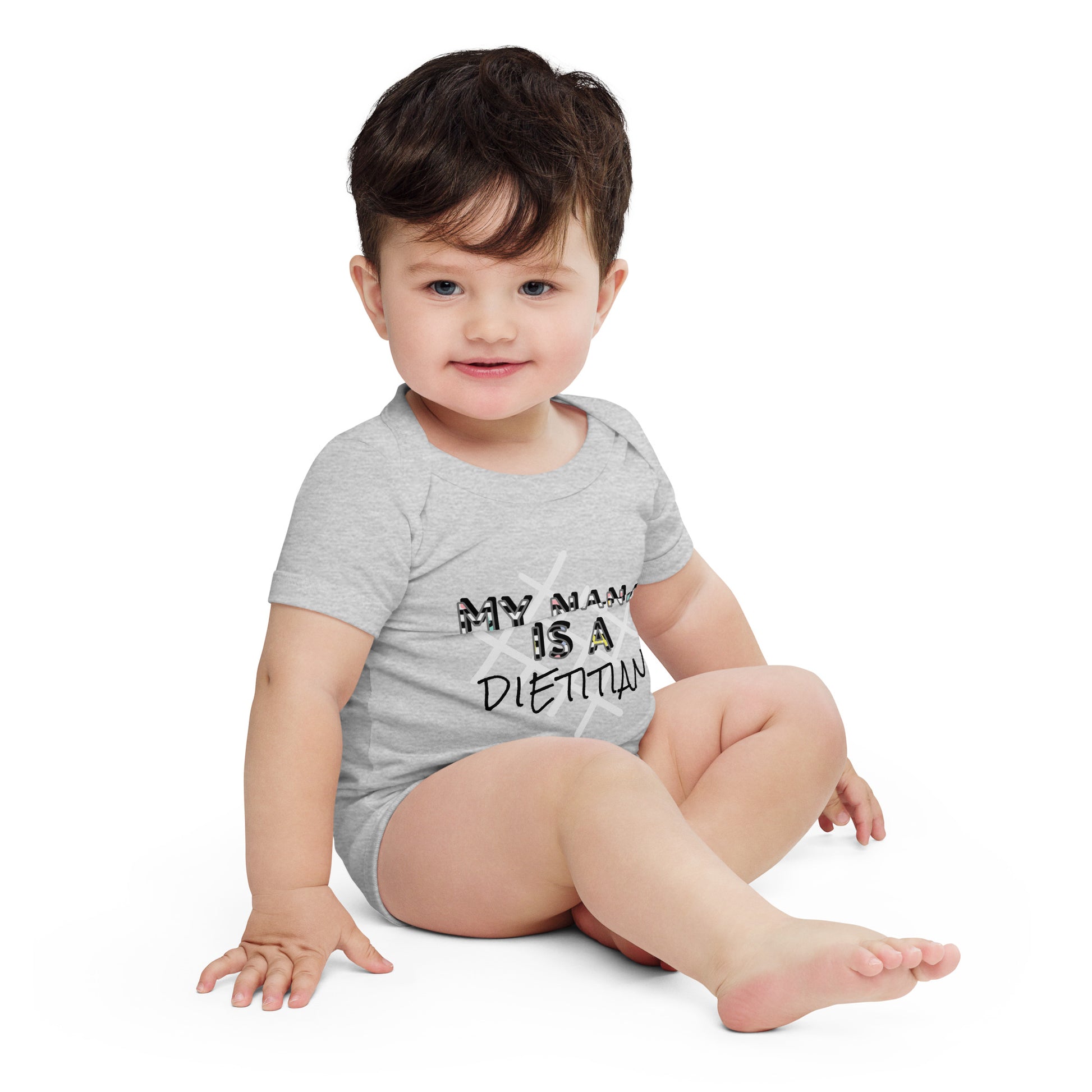 My Nana is a Dietitian Baby Short Sleeve One Piece Bodysuit