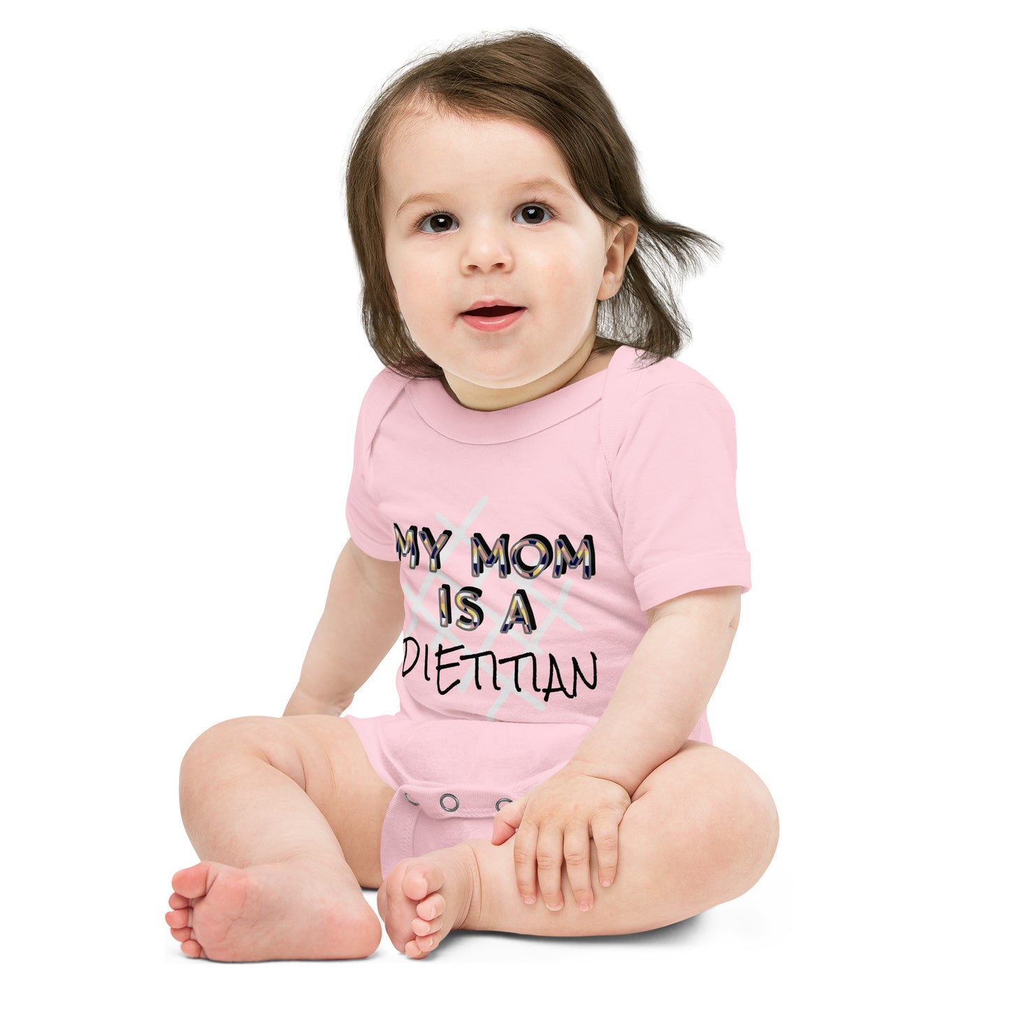 My Mom is a Dietitian Baby Short Sleeve One Piece Bodysuit