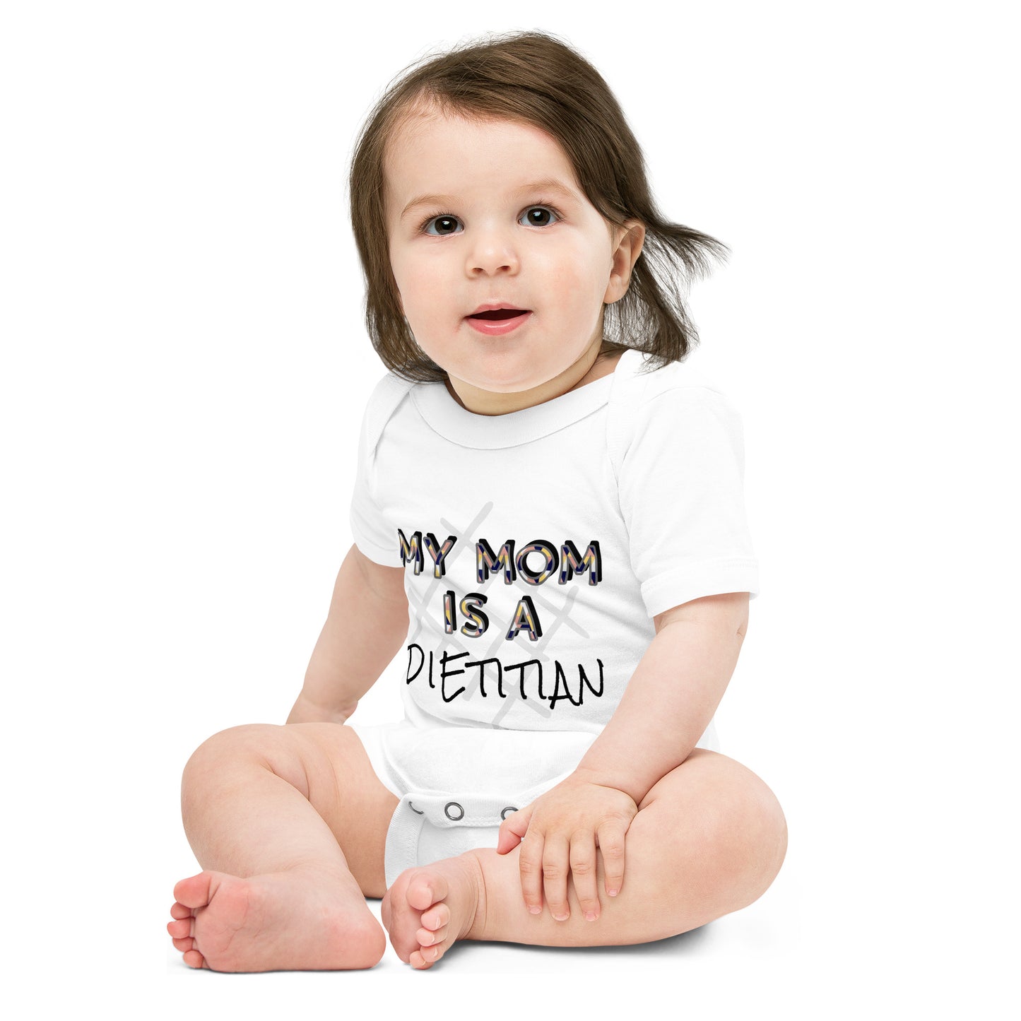 My Mom is a Dietitian Baby Short Sleeve One Piece Bodysuit