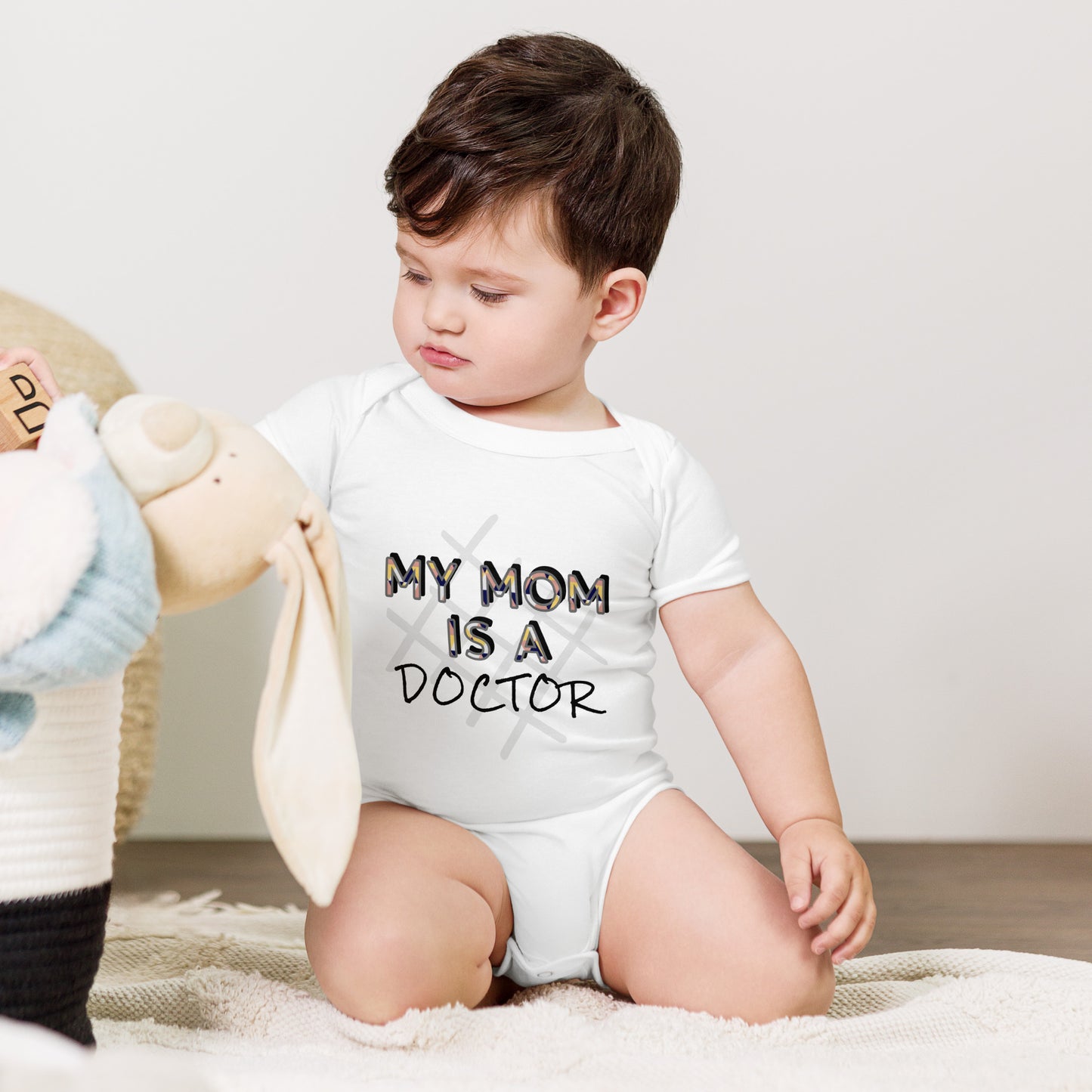 My Mom is a Doctor Baby Short Sleeve Bodysuit