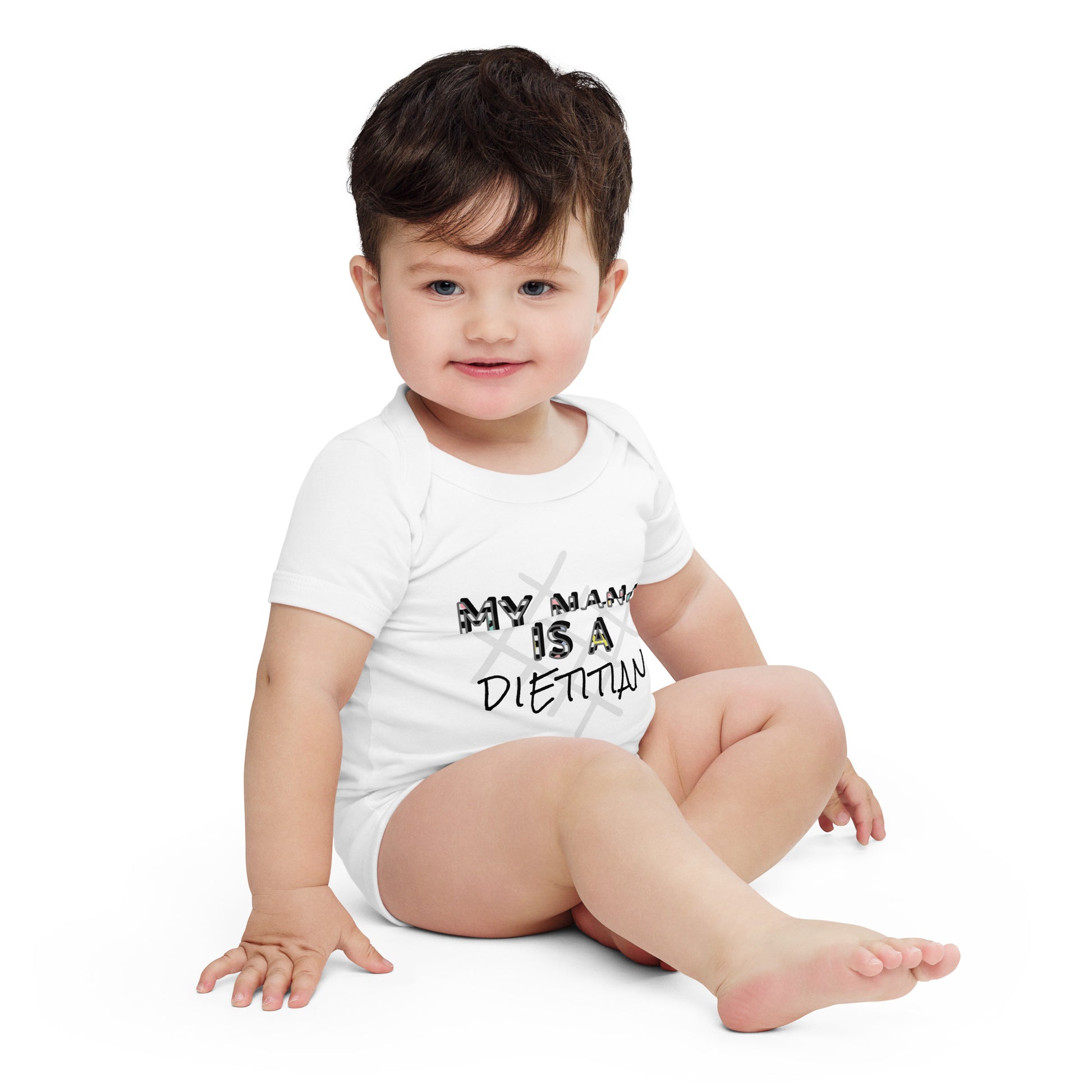 My Nana is a Dietitian Baby Short Sleeve One Piece Bodysuit