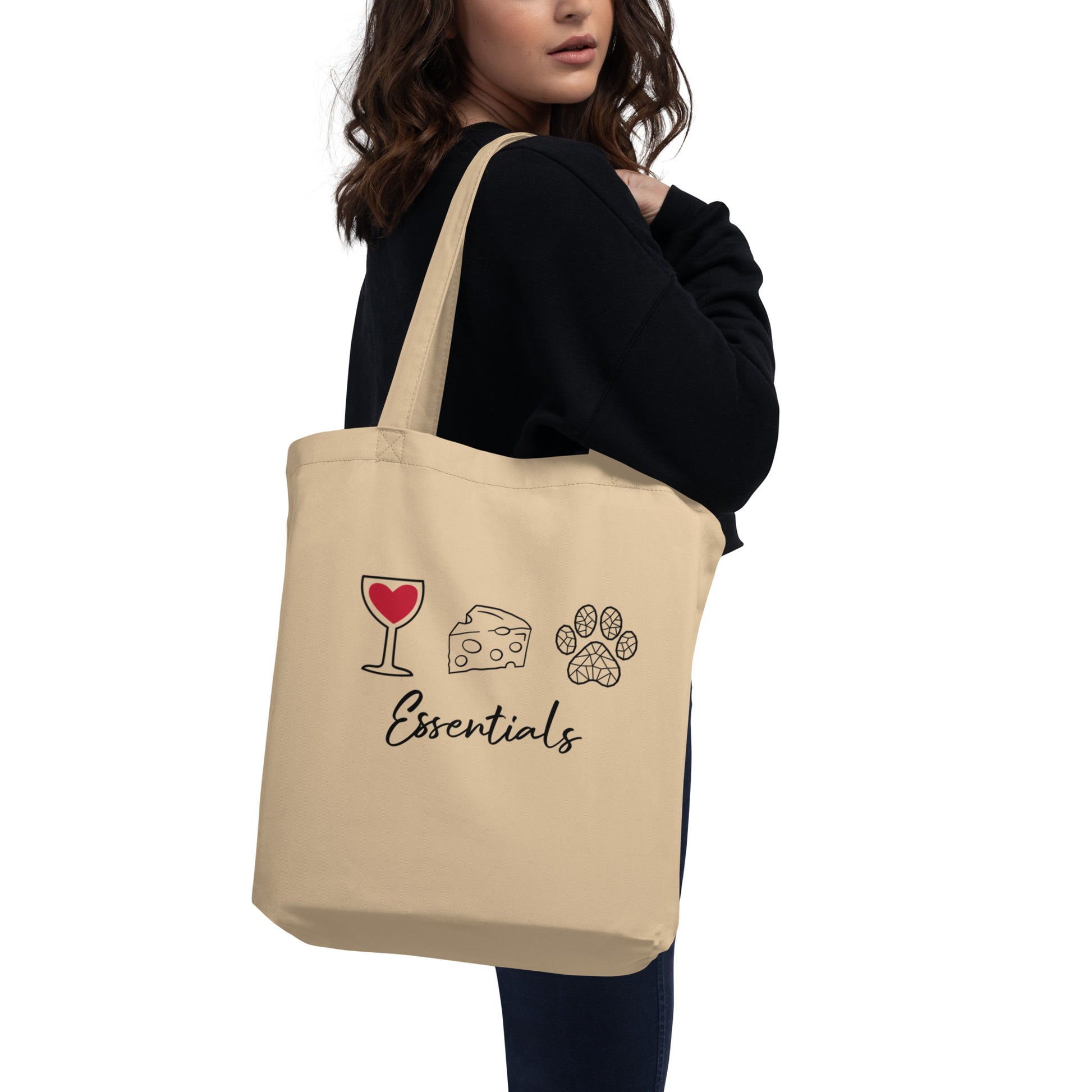 Essentials Tote Wine Cheese and Pet