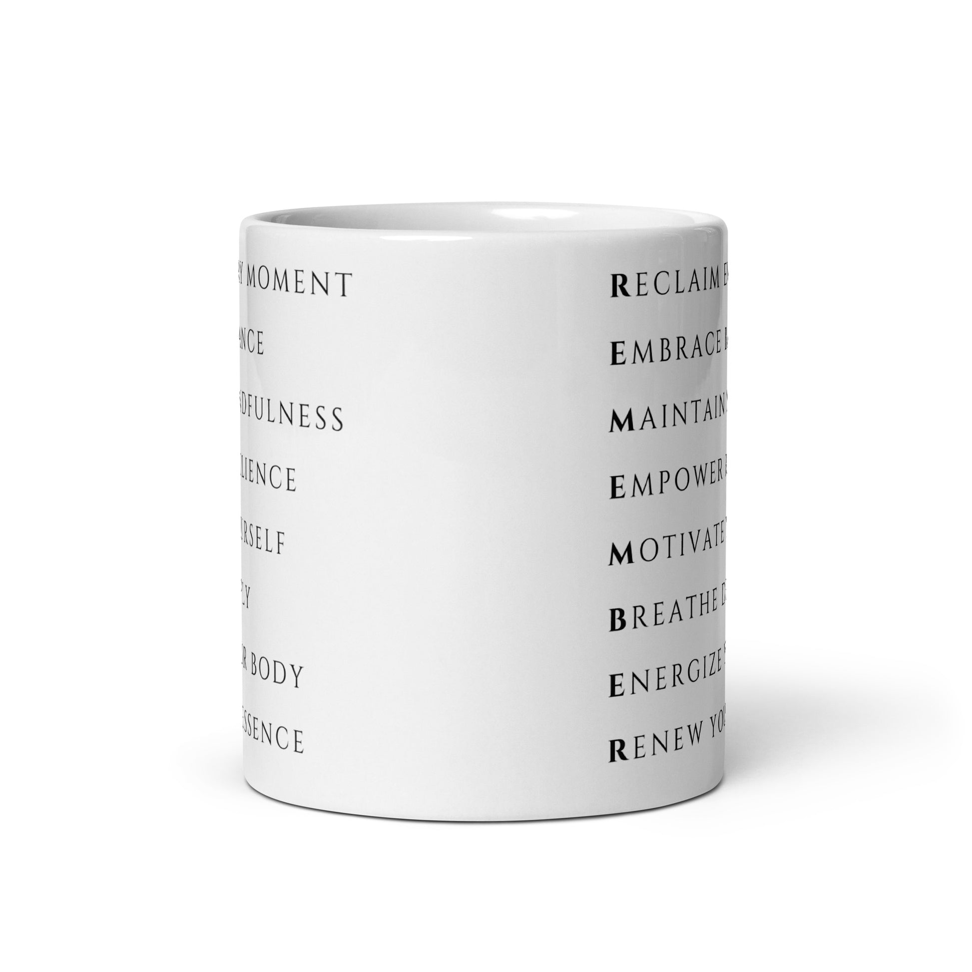 Remember empowerment renew your essence mental awareness self-care 11 oz mug