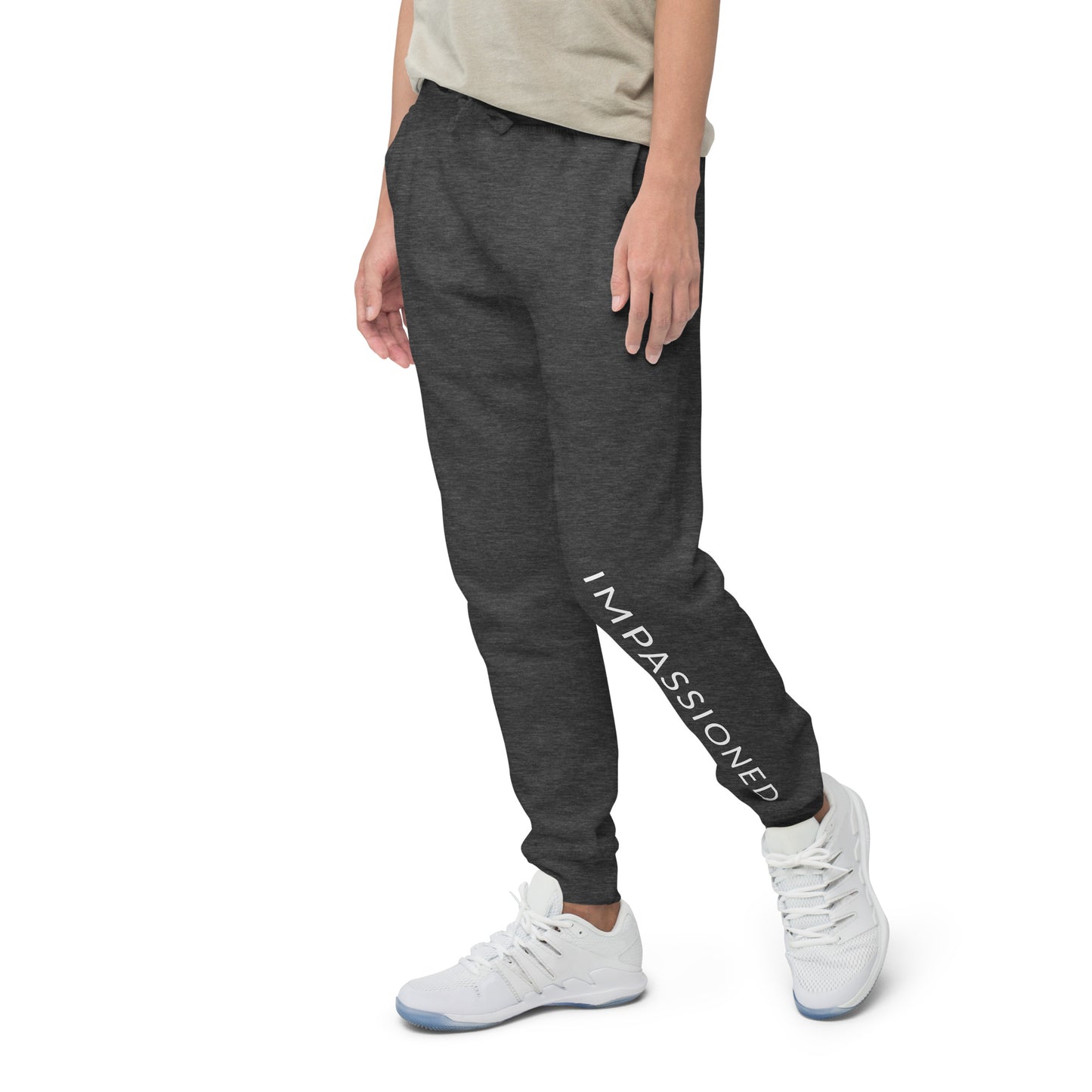 Head to the gym, run errands, or lounge around in our comfortable slim fit charcoal heather jogger sweats