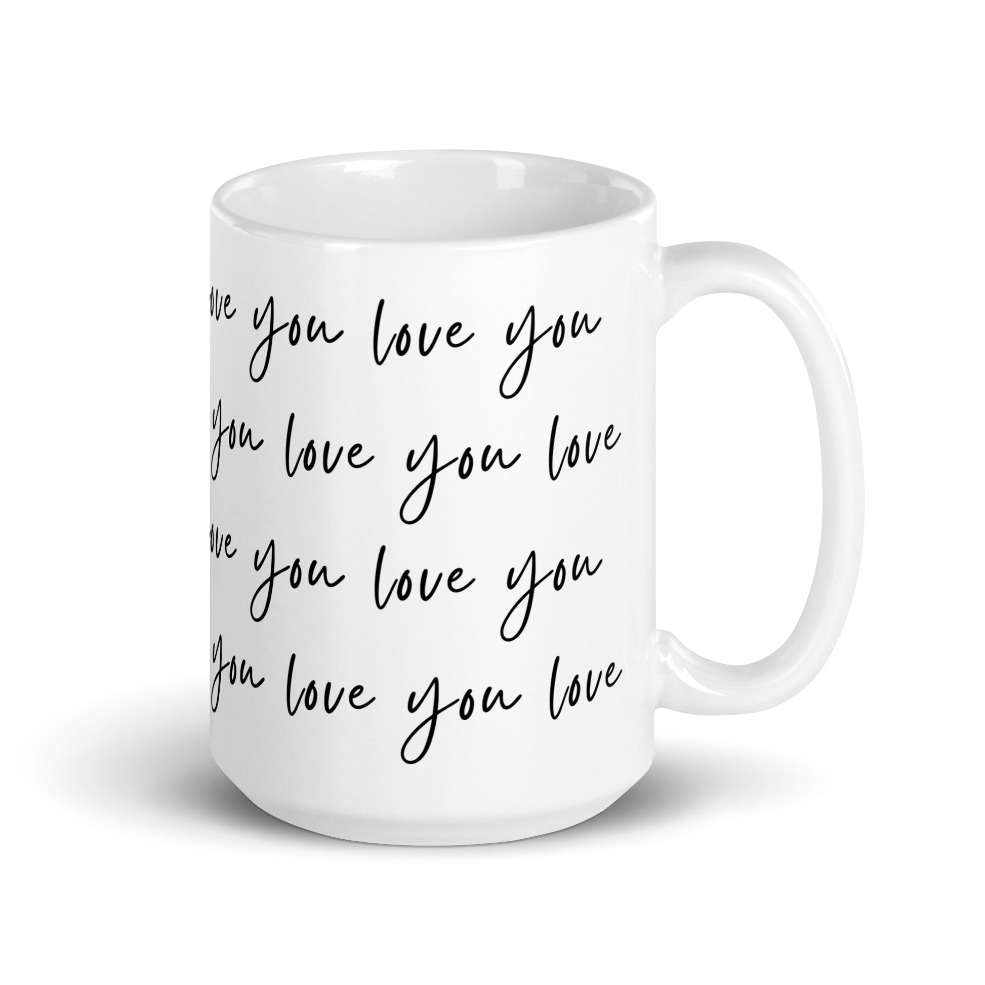 Special gift 15 oz love you white ceramic mug