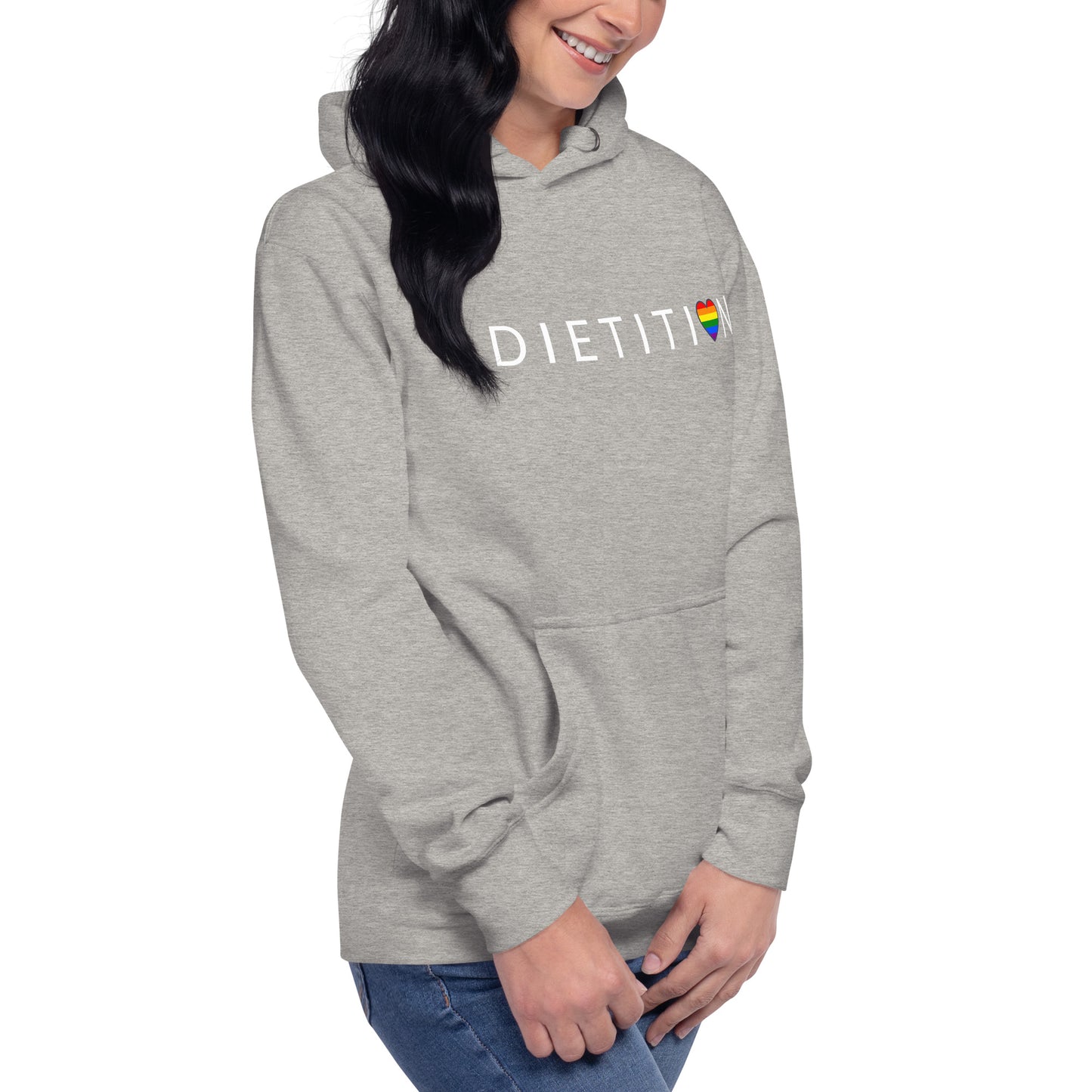 unisex premium hoodie carbo grey right front