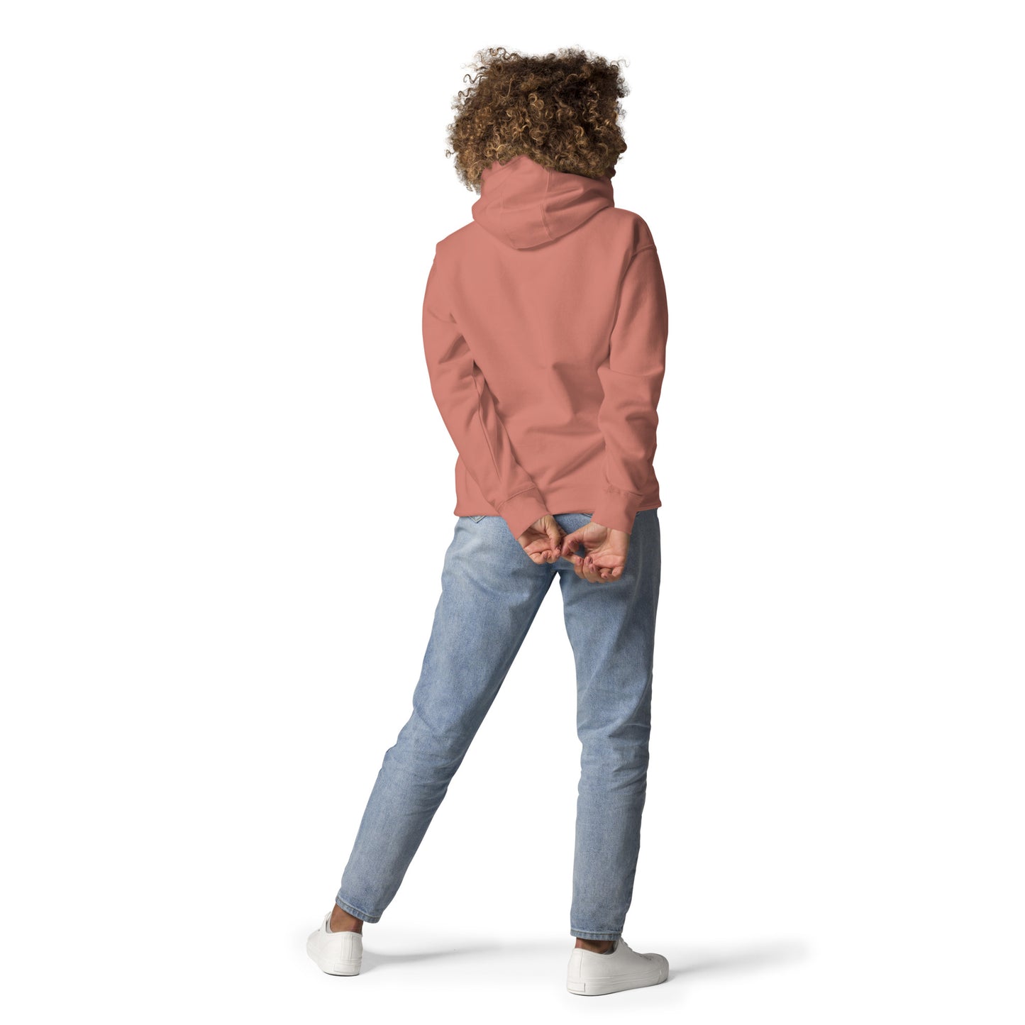 unisex premium hoodie dusty rose back