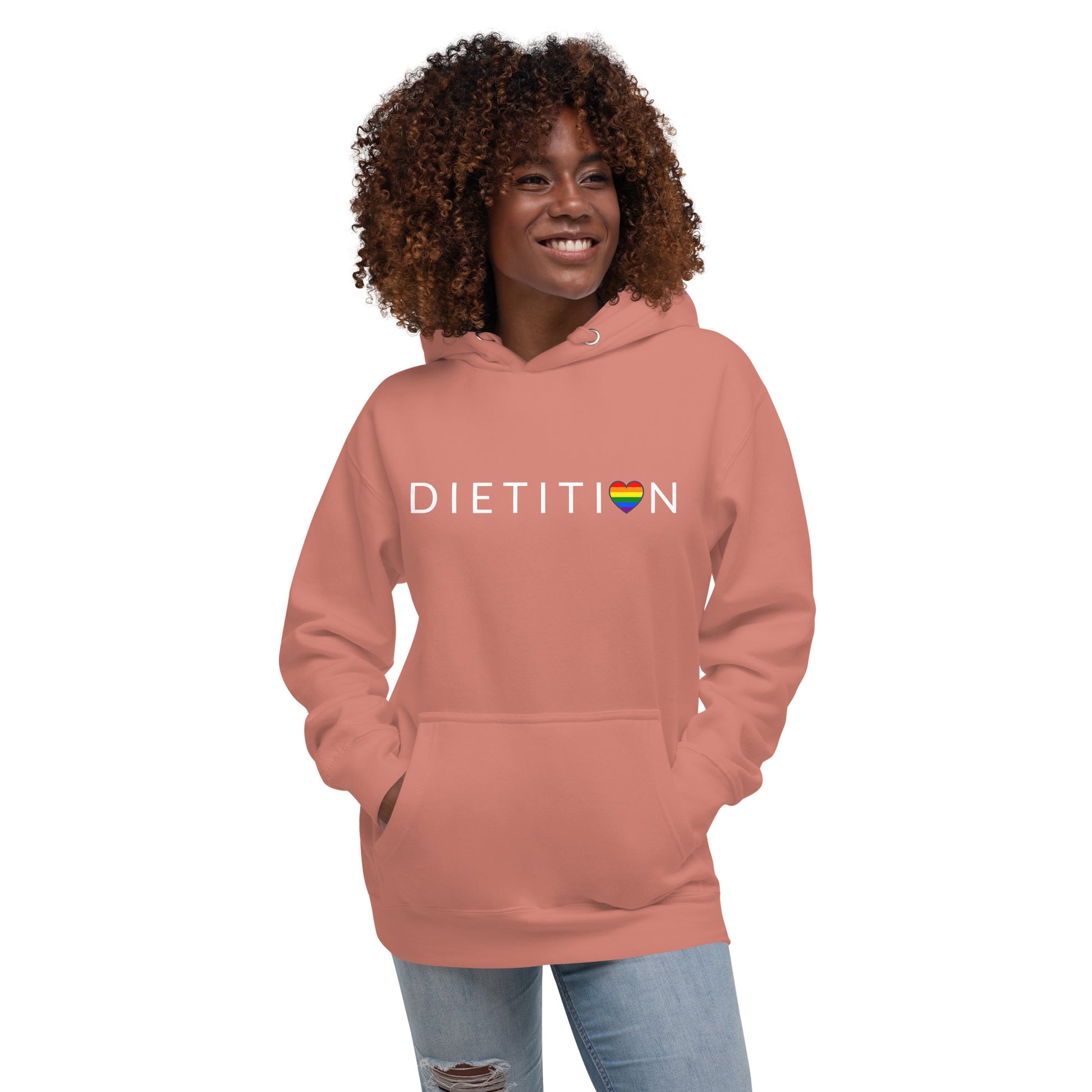 unisex premium hoodie dusty rose front