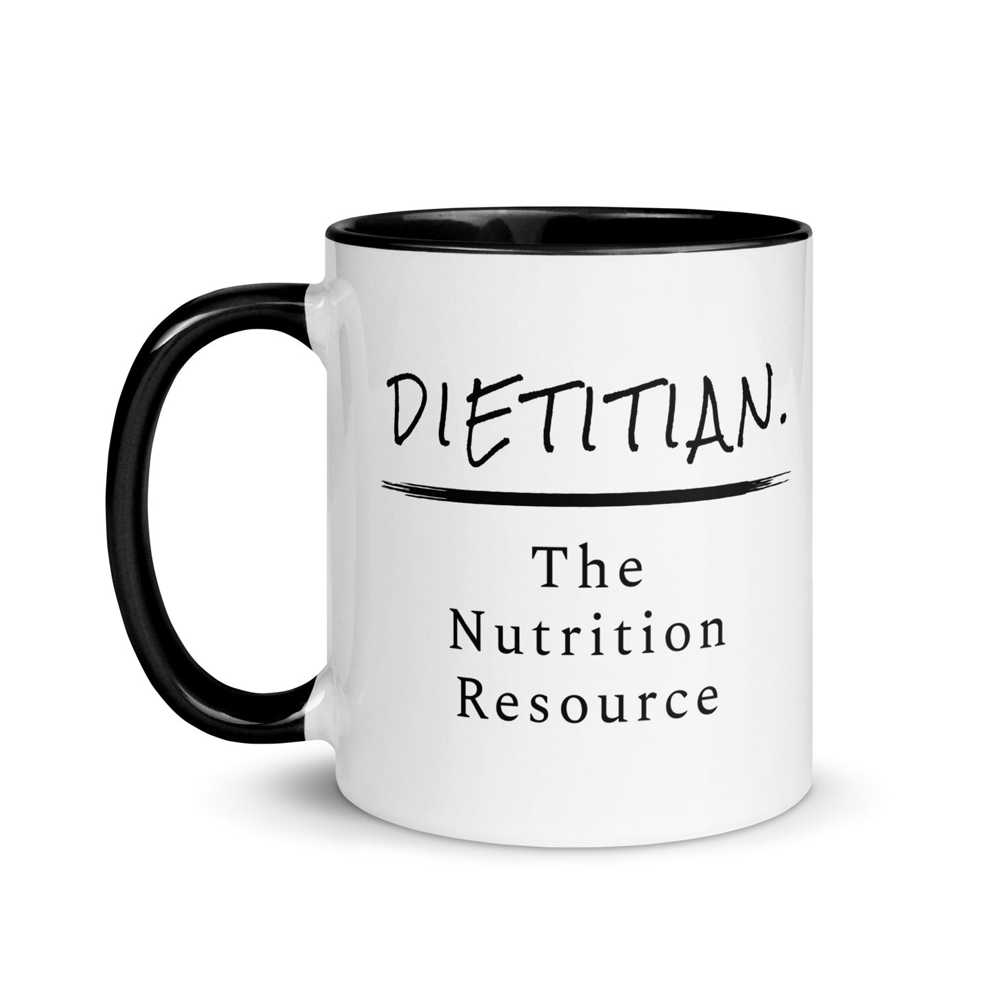 Dietitian Nutrition Resource Mug 11 oz with black accents