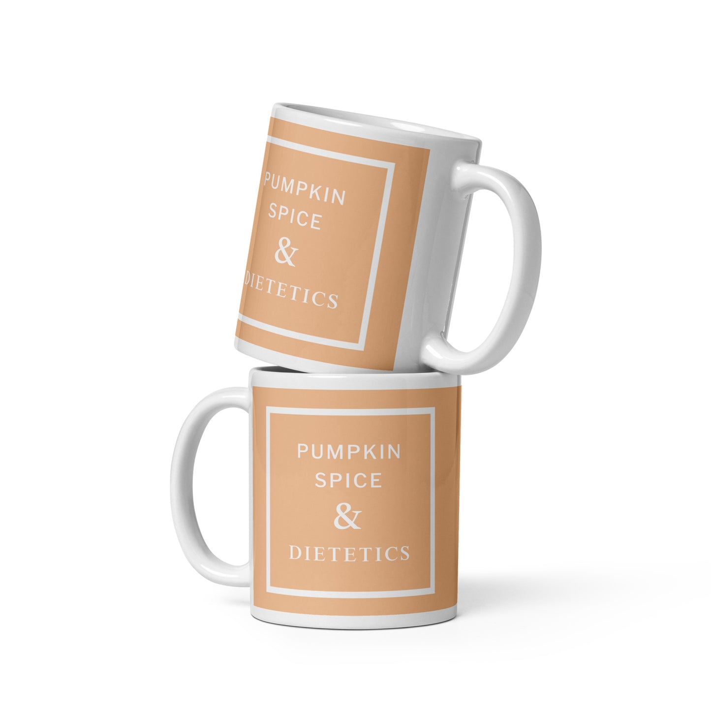 Pumpkin Spice & Dietetics 11 oz mug front view