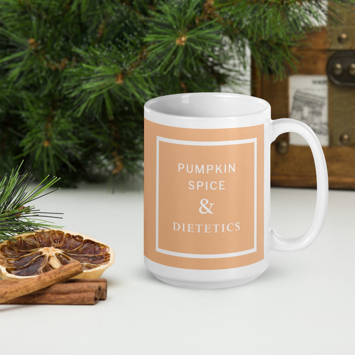 Pumpkin Spice & Dietetics 15 oz mug